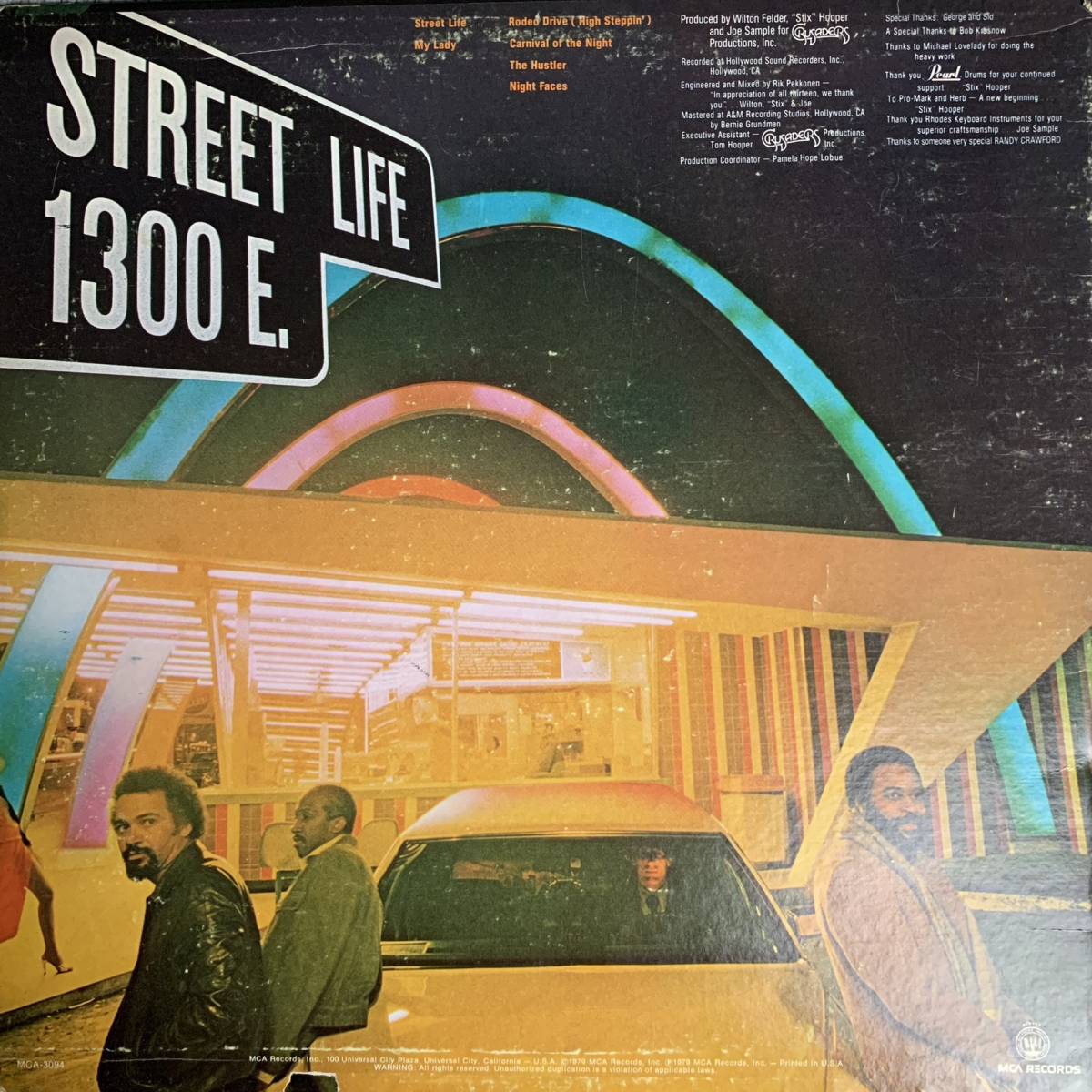 Crusaders / クルセイダーズ / Street Life / Sampling Source / Funk / Soul / 1979年 MCA Records MCA 3094_Crusaders / Street Life / MCA 3094