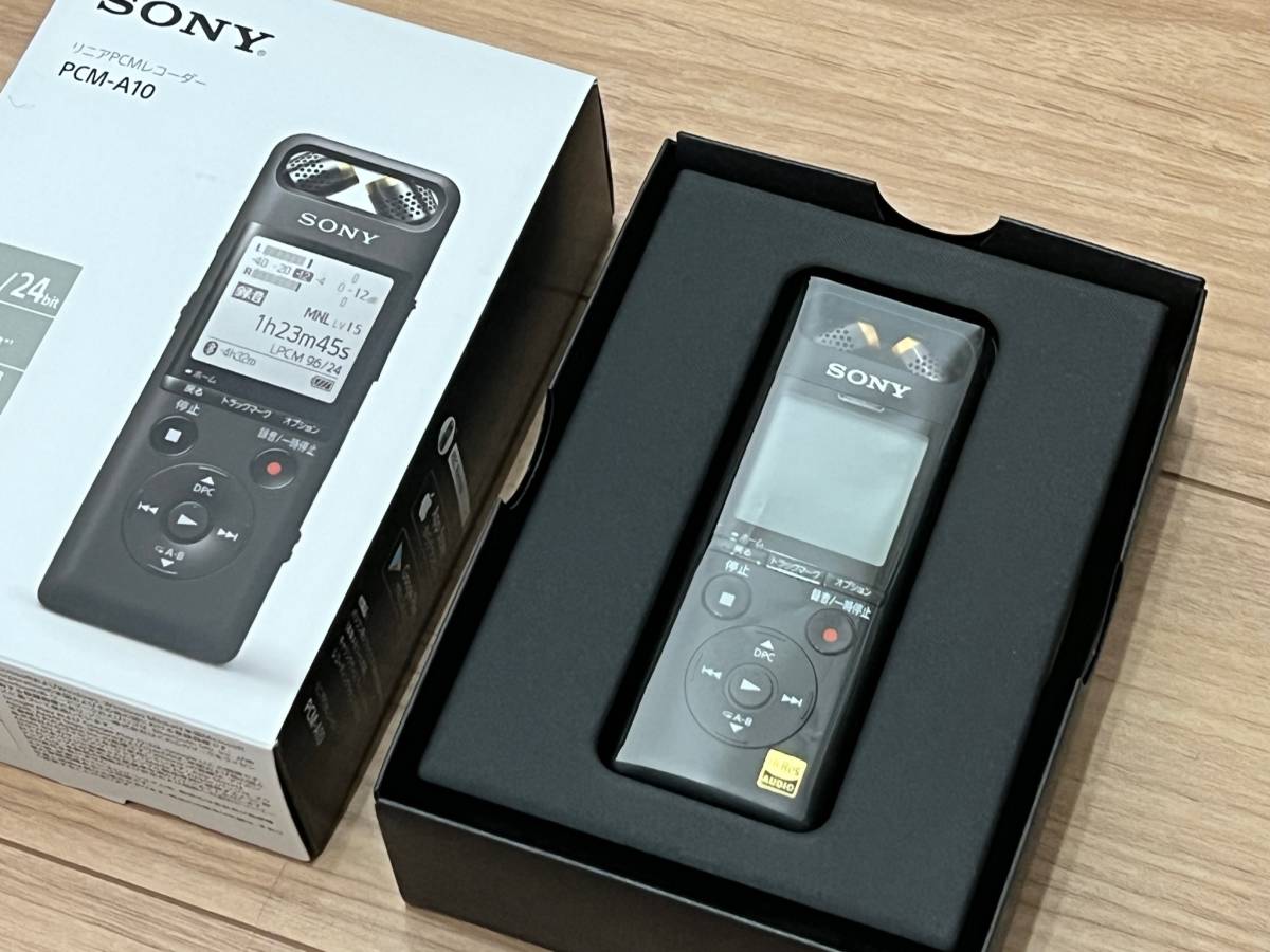 ◎新品同様・送料無料! SONY ソニー PCM-A10 ハイレゾ対応 リニアPCMレコーダー 16GB ICレコーダー  ・未使用純正ケース・付属品完備!