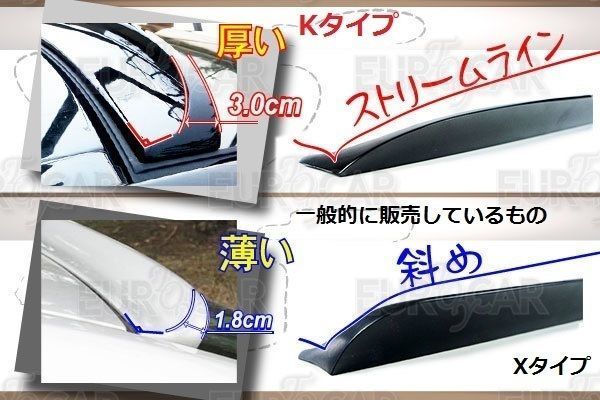 【EXTREME SPOILER】 クライスラー Chrysler 300C セダン 初代 リア ルーフスポイラー PVC 純正色 塗装 K型 2004-2011 実際装着写真あり_画像2