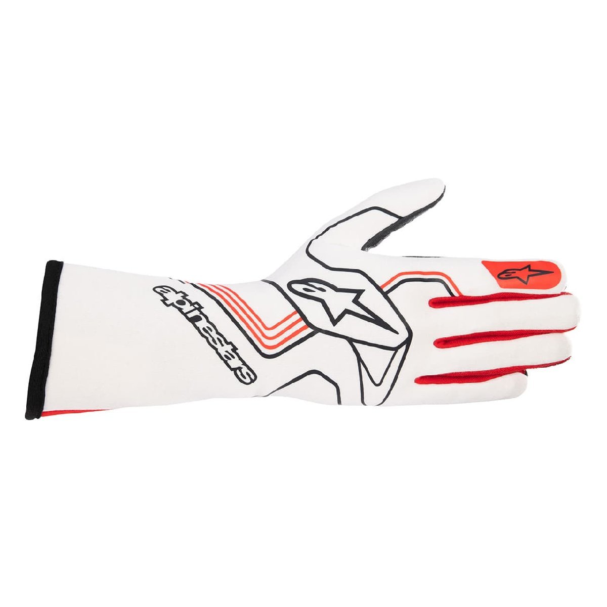 alpinestars(アルパインスターズ) レーシンググローブ TECH-1 RACE V3 GLOVES XLサイズ 23 WHITE RED [FIA8856-2018公認]_画像1