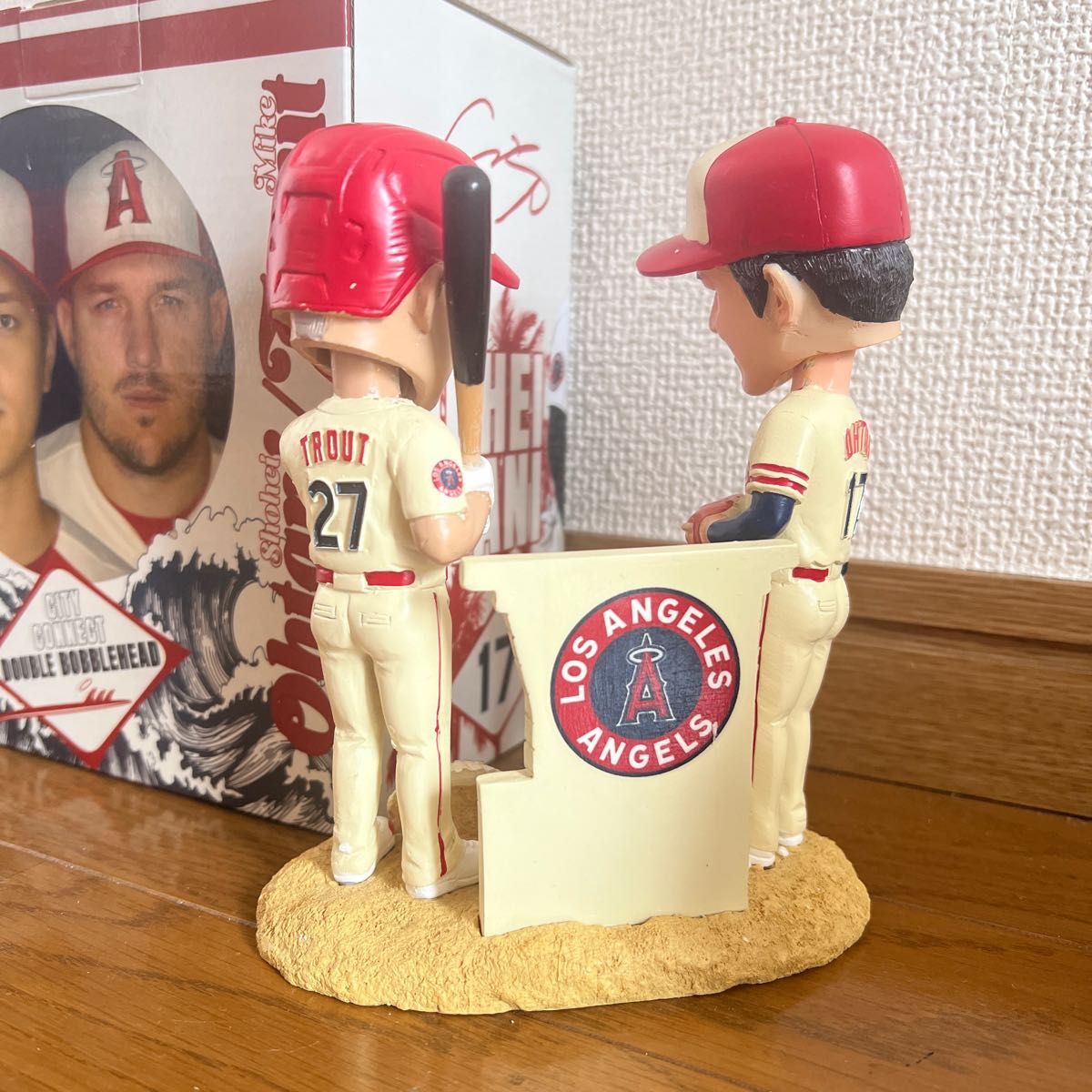 球場配布】大谷翔平 トラウト トラウタニボブルヘッド MLB エンゼルス-