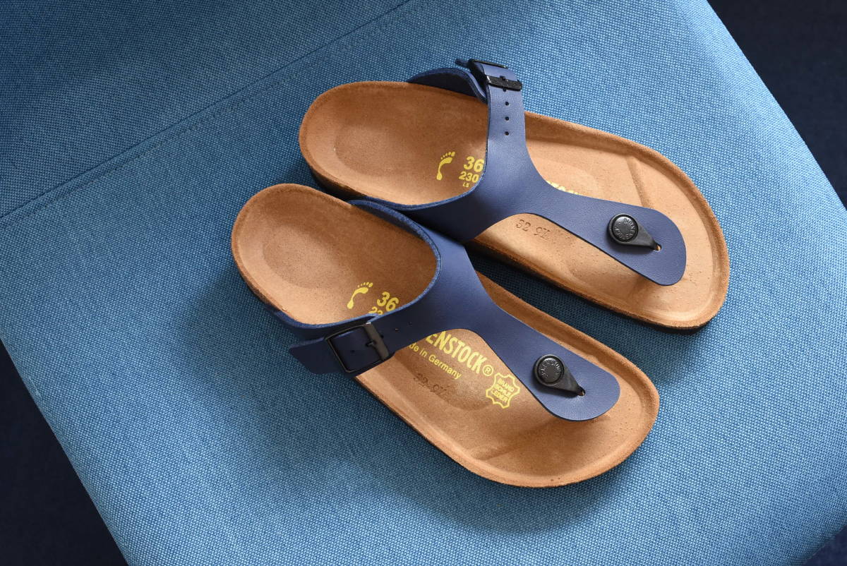 Birkenstock Birkenstock Gisez新文章未使用藍色女士22.5厘米23厘米 原文:Birkenstock ビルケンシュトック ギゼ 新品 未使用 ブルー レディース 22.5cm　23cm　