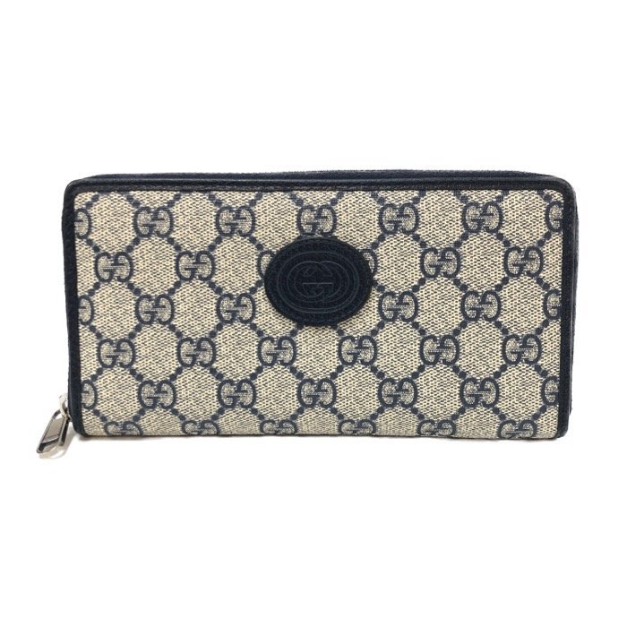 美品】グッチ GUCCI GGスプリーム ジップアラウンドウォレット