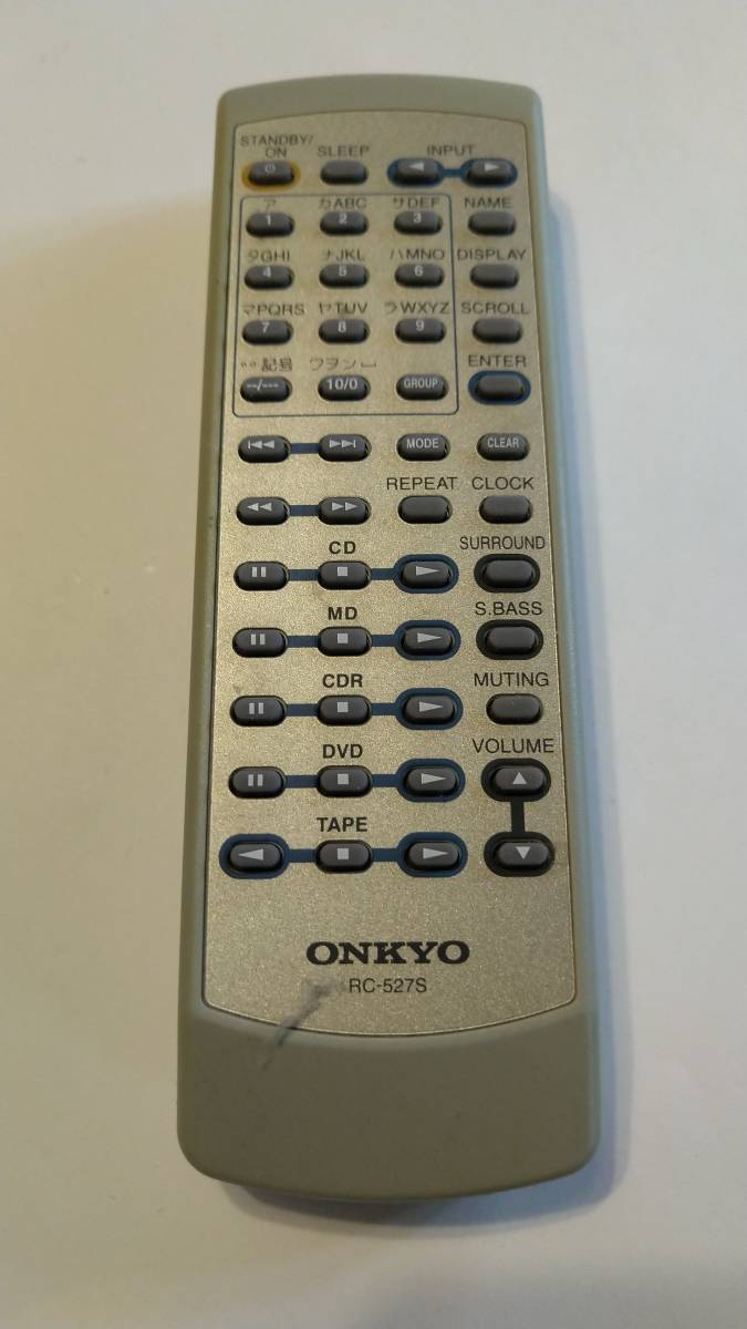 ONKYO システムコンポ リモコンRC-527S 動作品 通販