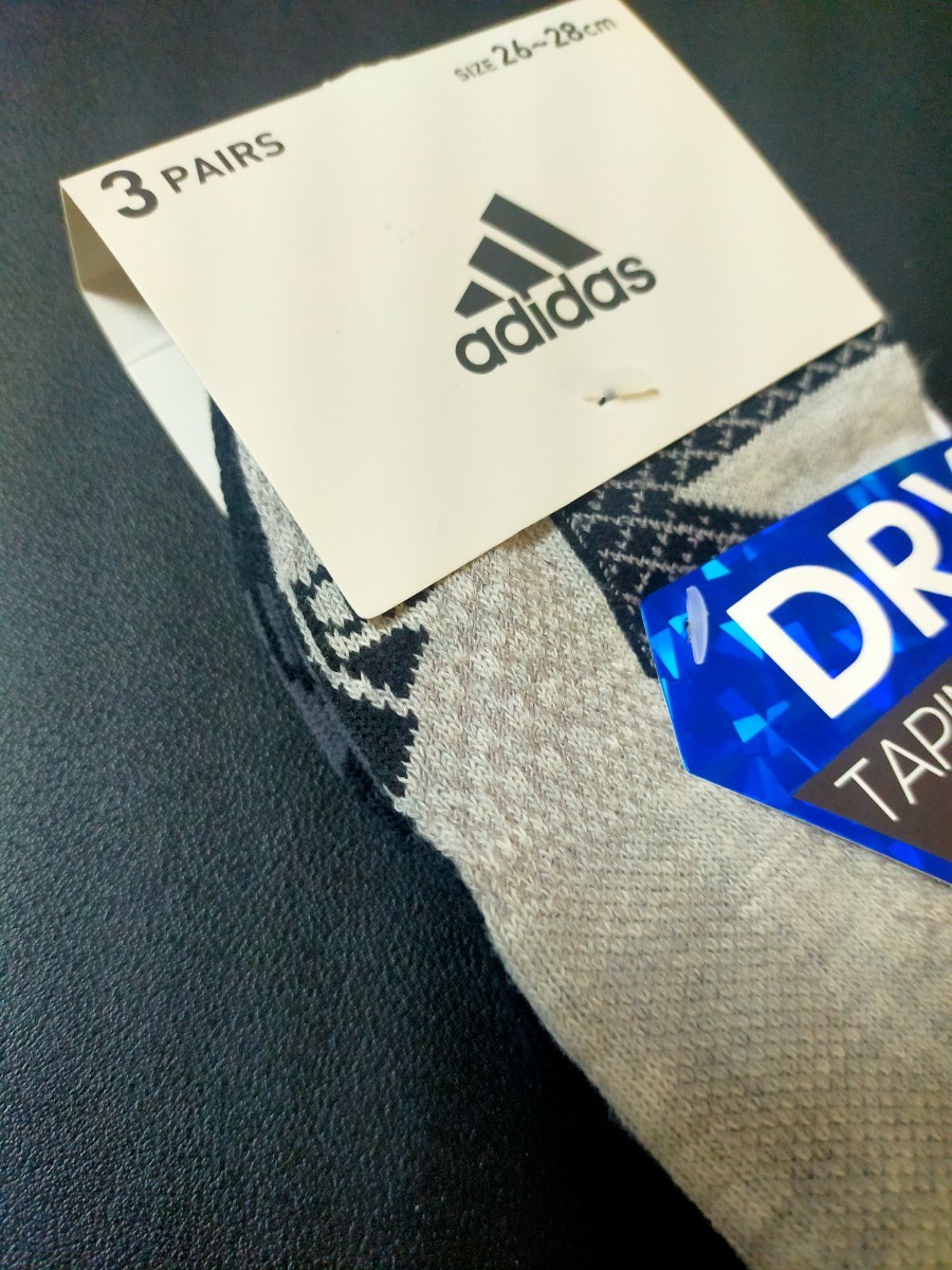 26cm~28cm бесплатная доставка ④ Adidas adidas[DRY. пот скорость .] обмотка лентой носки пара. . Messhi 3 пара комплект носки для взрослых короткие носки 