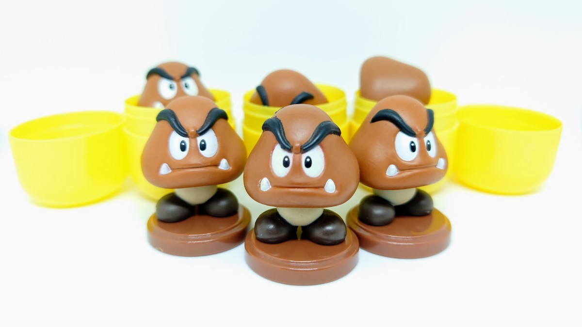 チョコエッグ スーパーマリオ クリボー 3個セット フィギュア Nintendo mario 任天堂 Goomba_画像1