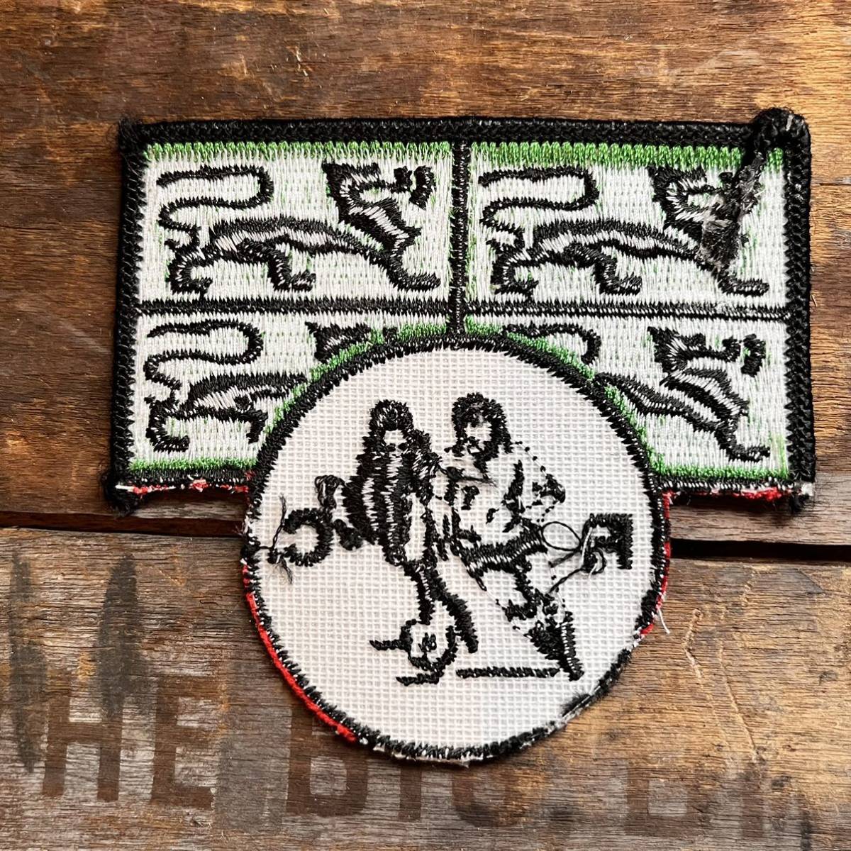 【USA vintage】ワッペン　サッカー　スポーツ　FC アメリカ　ビンテージ　刺繍ワッペン パッチ