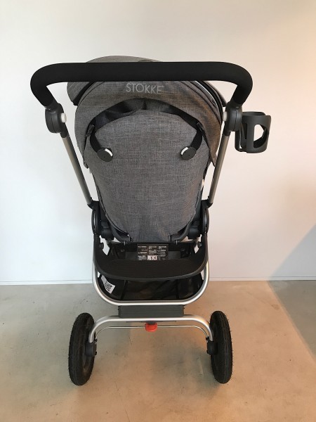 良品 STOKKE ストッケ スクート2 ストローラー ベビーカー A型ベビーカー ブラックメラーンジ カップホルダー付 対象年齢6ヶ月～15kg 中古_画像2