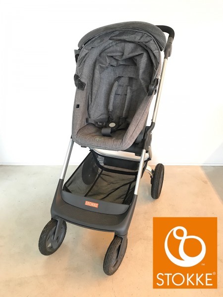 良品 STOKKE ストッケ スクート2 ストローラー ベビーカー A型ベビーカー ブラックメラーンジ カップホルダー付 対象年齢6ヶ月～15kg 中古_画像1