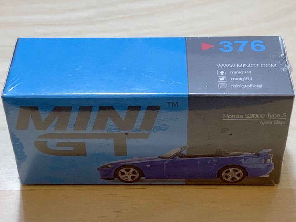 【新品：未開封】miniGT 1/64 ホンダ S2000 (AP2) Type S 右ハンドル [アペックス ブルー]_画像4