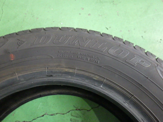 DUNLOP ENASAVE EC204 175/70R14 84S タイヤ2本 22年 6.7mm 【管理番号 9086 RB4-401】中古【小物】_画像2