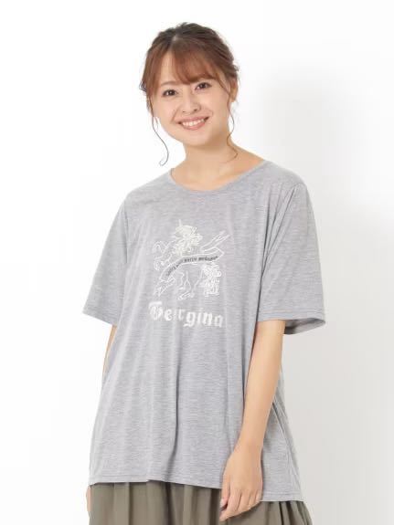 新品タグ 未着 Tasha rubyターシャルビー ユニコーン刺繍Tシャツ2017SS サイズF2 黒 定価、9.350円