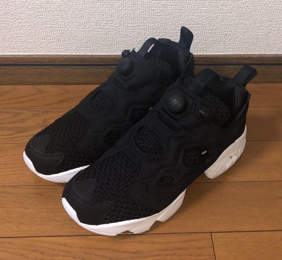 REEBOK INSTA PUMP FURY WOVEN CM9791 US10.5 27.5cm リーボック インスタ ポンプフューリー ウーブン ブラック ホワイト 黒 instapump og_画像1