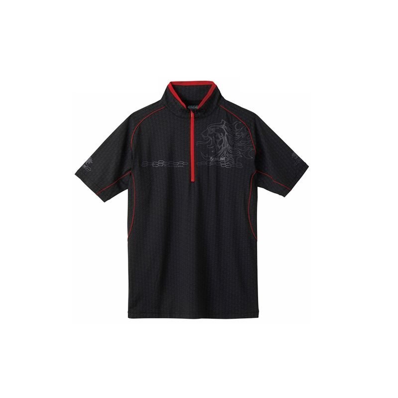 サンライン　SUW-5571CW TERAXクールDRYシャツ(半袖) ブラック L