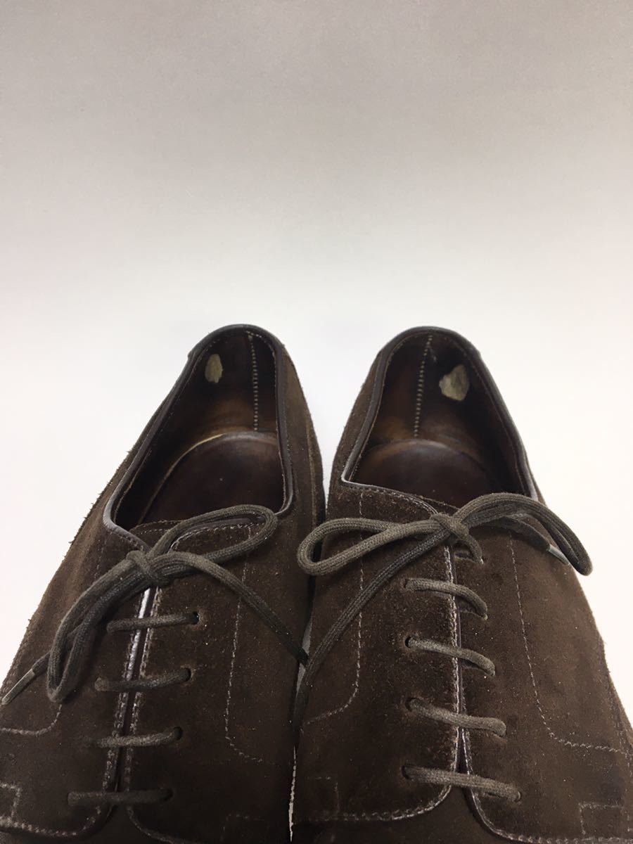 英国製 Alfred Sargent U Chip Shoes アルフレッド サージェント Uチップ スエード レザーシューズ シャンボード UK-6  (24.5㎝)