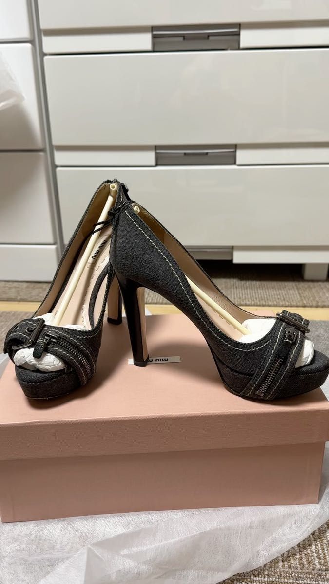 美品デニムmiumiuサンダル Yahoo!フリマ(旧)-