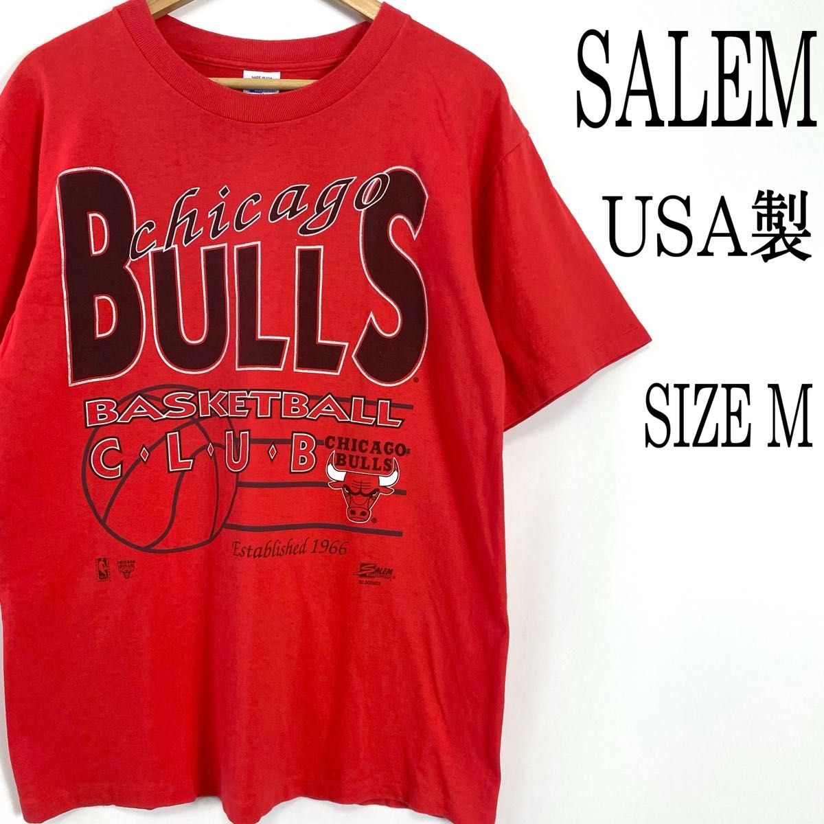 レア 90s シカゴブルズ CHICAGO BULLS SALEM Tシャツ-