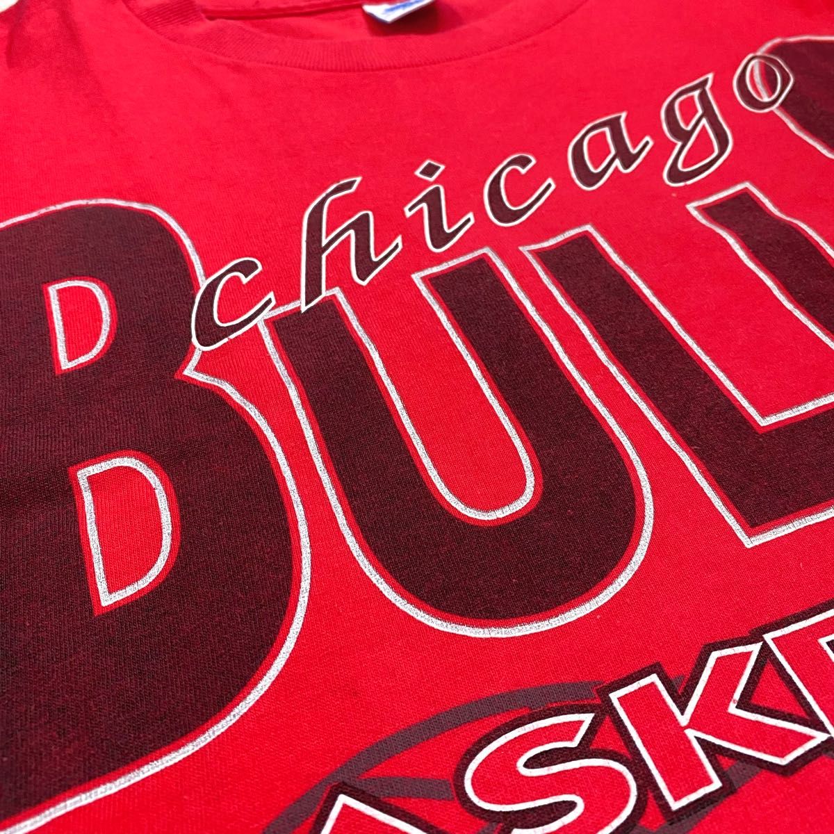 【USA製】US古着SALEM SPORTSWEAR 90s NBA chicago BULLS シカゴブルズ Tシャツ M