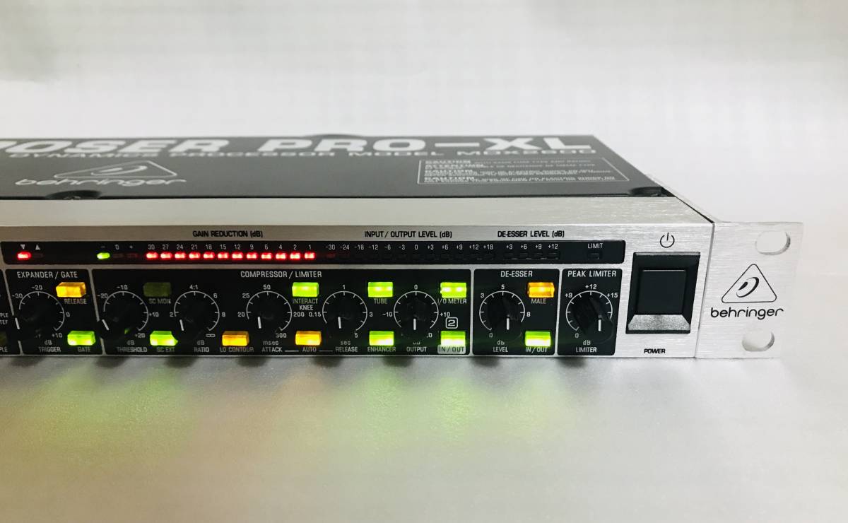 [USED]BEHRINGER COMPOSER PRO-XL MDX2600 Behringer compressor limiter ek Span da- gate tube simulation 