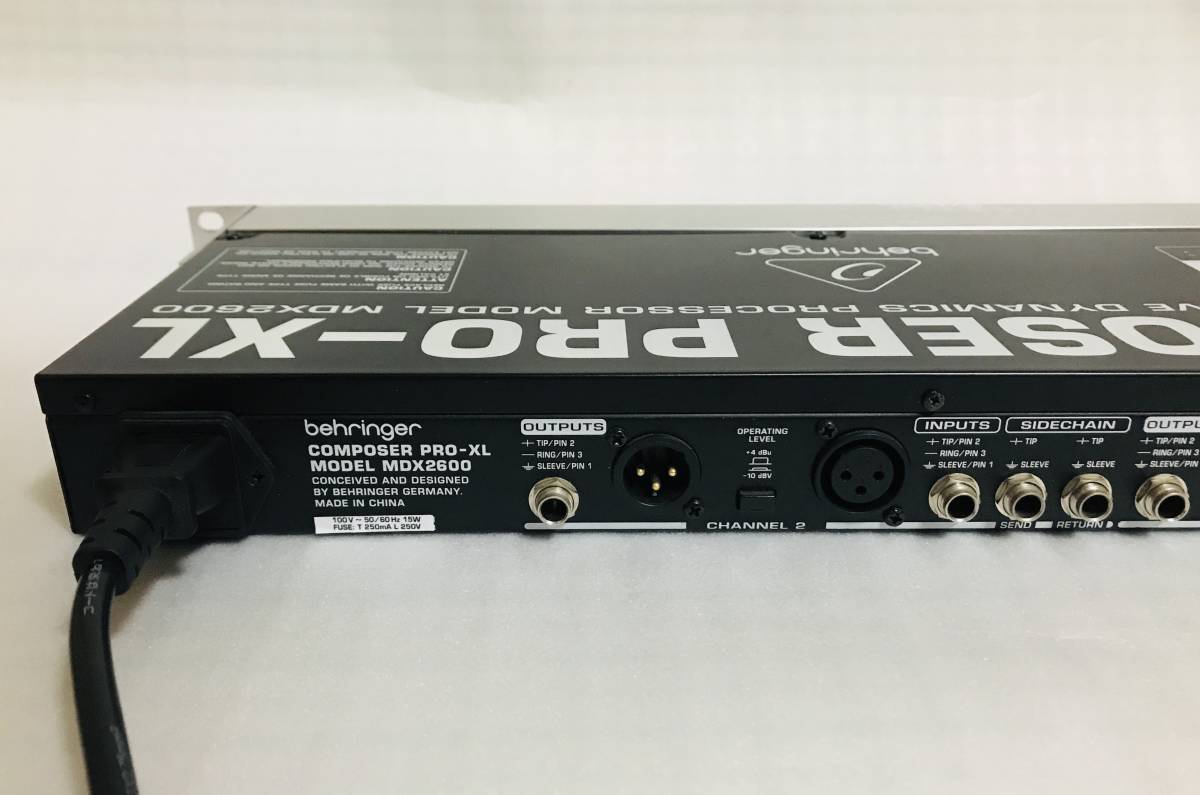 [USED]BEHRINGER COMPOSER PRO-XL MDX2600 Behringer compressor limiter ek Span da- gate tube simulation 