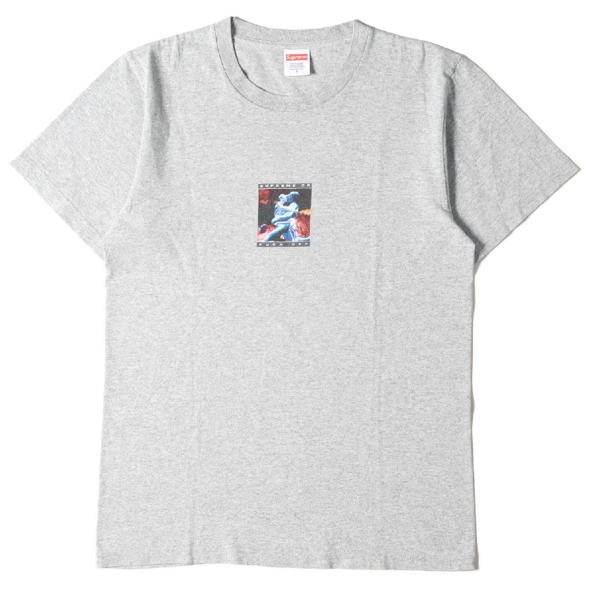 Supreme シュプリーム Tシャツ サイズ:S バーチャル・ウォーズ クルーネック Cyber Tee 17SS ヘザーグレー トップス カットソー 半袖