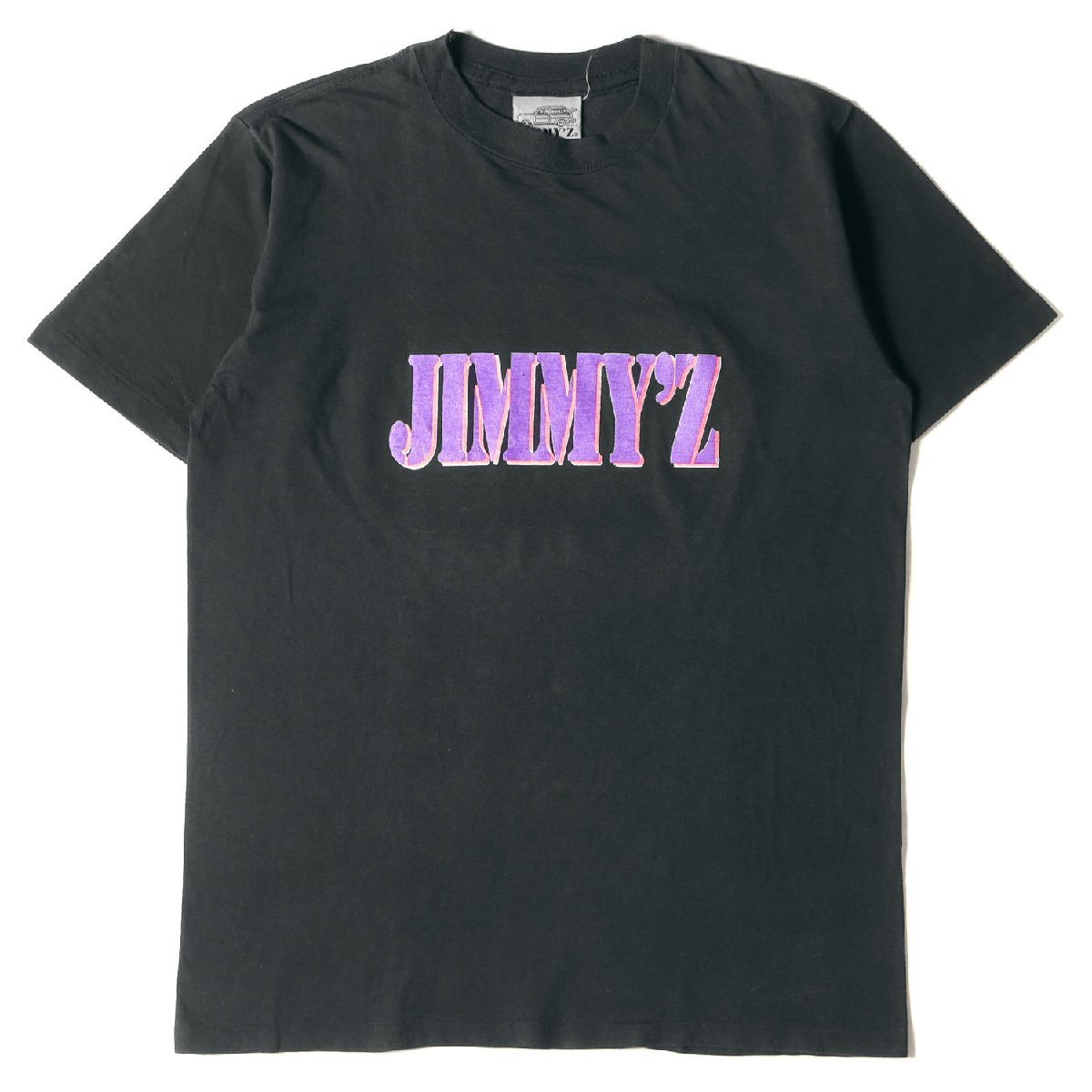 JIMMYZ ジミーズ Tシャツ サイズ:m 90s ブランドロゴ クルーネック Tシャツ カナダ製 ブラック 黒 トップス カットソー 半袖