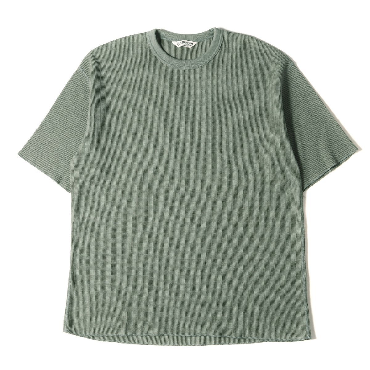 美品 COOTIE クーティー Tシャツ サイズ:L クルーネック ワッフル サーマル Tシャツ Waffle Thermal S/S Tee 19SS サージ トップス 半袖_画像1