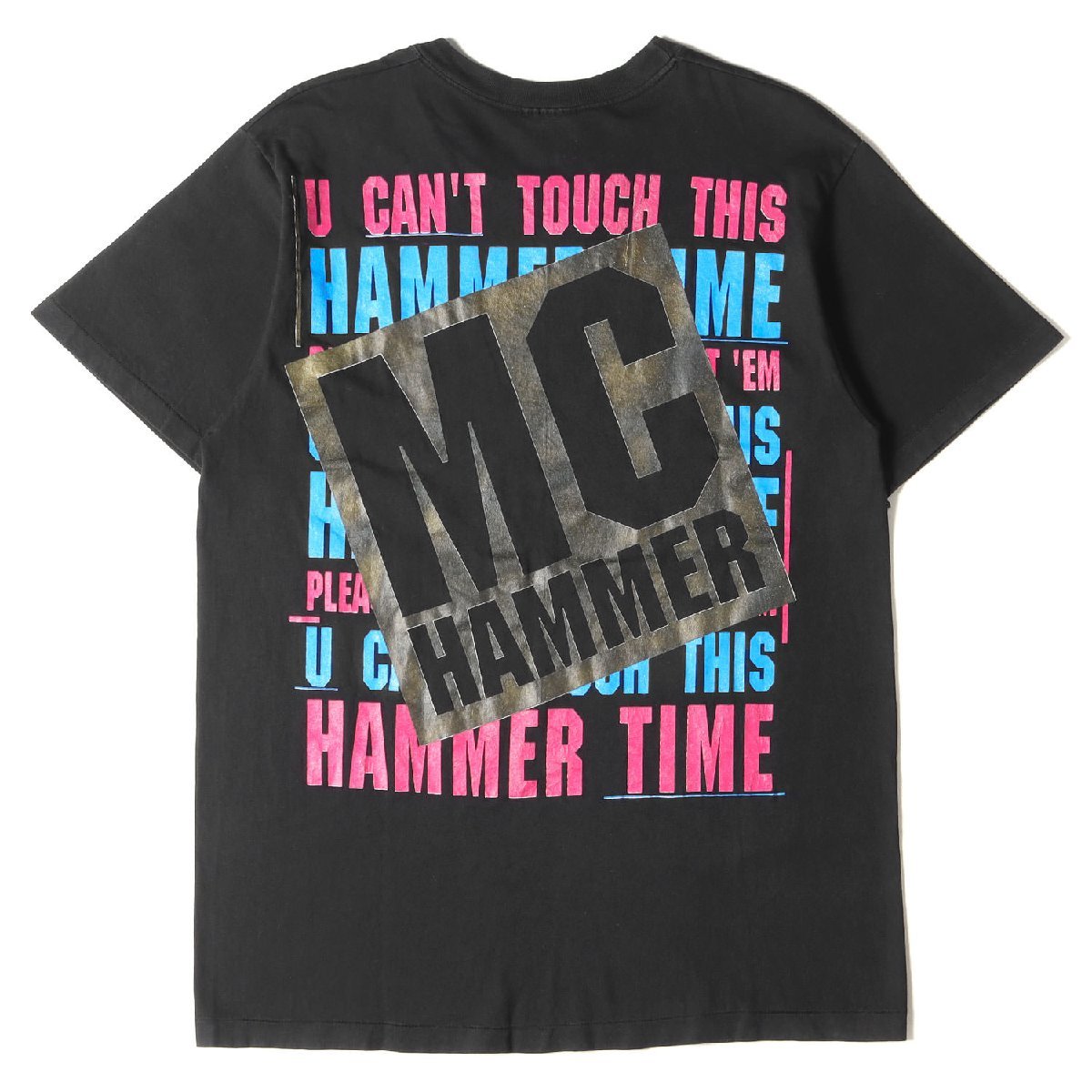 Vintage Rock Item ヴィンテージ Tシャツ サイズ:L 90s MC Hammer Please Hammer Dont Hurt Em TシャツHanesボディ USA製 ブラック_画像2