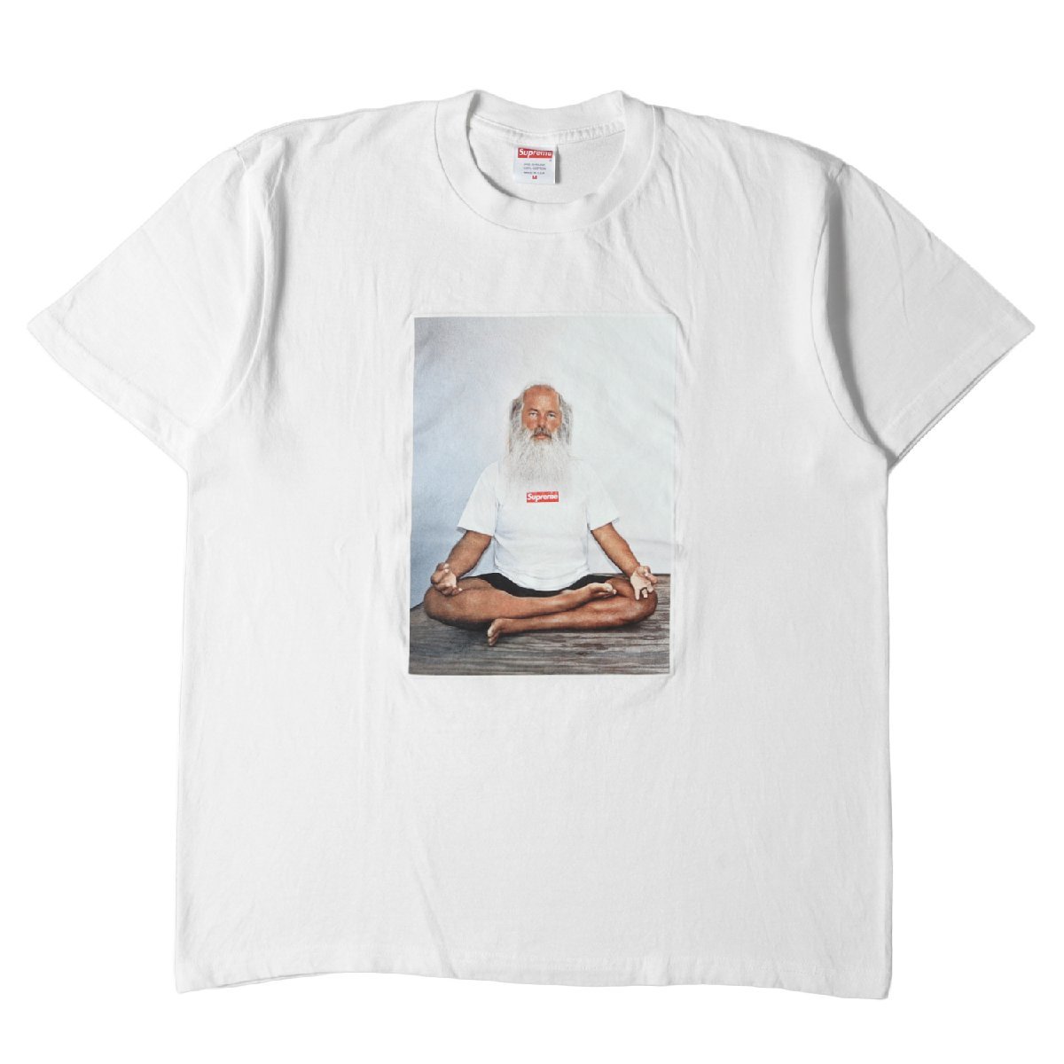 美品 Supreme シュプリーム Tシャツ サイズ:M 21AW リック・ルービン フォト Rick Rubin Tee プリント 半袖 ホワイト 白 トップス