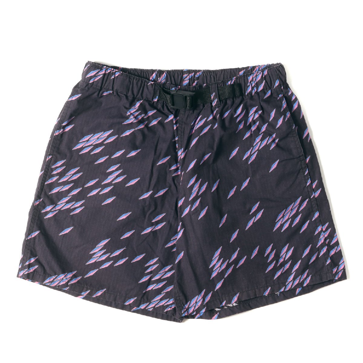 CHALLENGER チャレンジャー 20SS Reyn Spooner フィッシュ 柄 コットン イージー ショーツ FISH WARM SHORTS ネイビー ショートパンツ_画像1