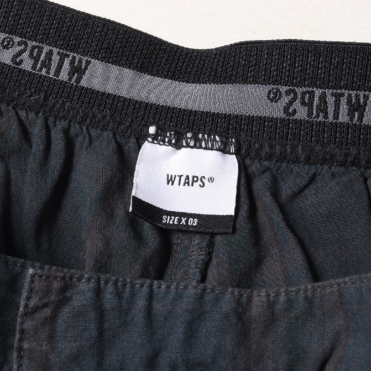 WTAPS ダブルタップス ボトムス サイズ:L 20SS コットン チェック イージー ショーツ DUTY SHORTS 03 ブルー ボトムス ショートパンツ_画像3