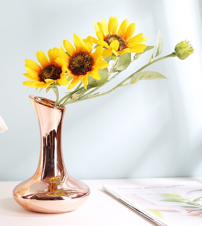 光沢の美しい欧風花瓶 おしゃれ かわいい フラワーベース 水差し インテリア 花器 雑貨 観葉植物 フラワースタンド ゴールド シルバー_画像10