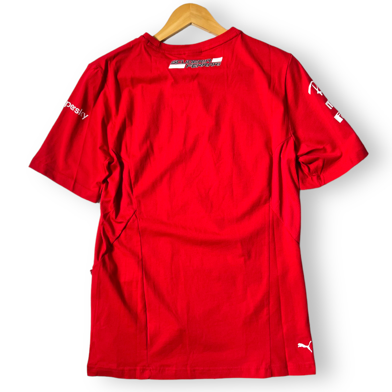 新品 PUMA プーマ Scuderia Ferrari フェラーリコレクション ストレッチ レプリカシャツ チームTシャツ 763033 XL 春夏 メンズ ◆B631_画像2