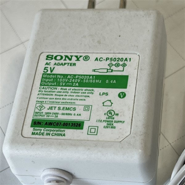 SONYソニー ACアダプター AC-P5020A1 定形外送料無料_画像2