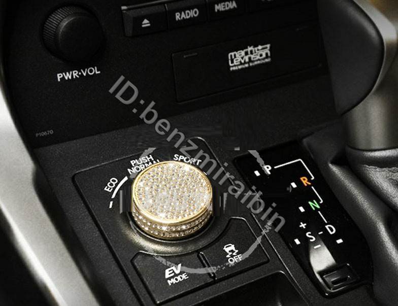 EV スポーツ コントロール ボタン 1個です スタート ボタン ロゴ ノブ リング 時計 レクサス NX200 200t 300h クリスタル デコレーション_画像1