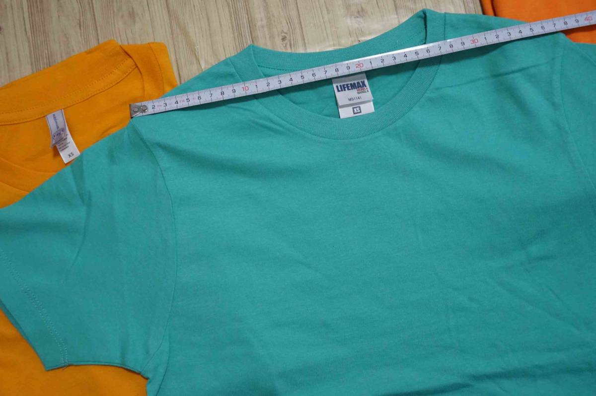 【3枚セット】LIFEMAX ほか 新品 半袖 Tシャツ サイズXS コットン100％ ボンマックス_画像7
