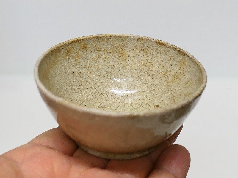 関東初荷18 御深井のような 白磁盃 8.5cm 酒器 スンコロク 南海古陶磁