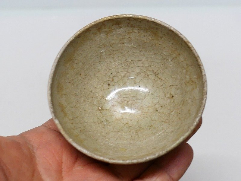 関東初荷18 御深井のような 白磁盃 8.5cm 酒器 スンコロク 南海古陶磁