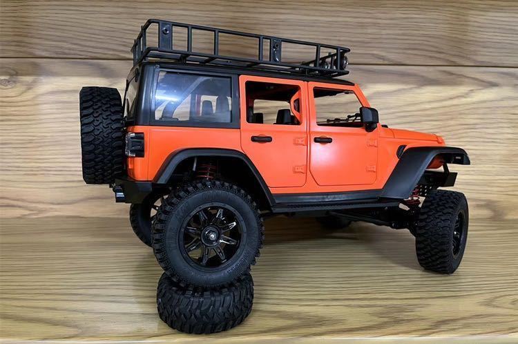 オレンジ バッテリー2本 MN128 RTR 1/12 Jeep ラングラー 4WD RC オレンジ バッテリー2本 MN128 RTR 1/12 Jeep ラングラー 4WD RC
