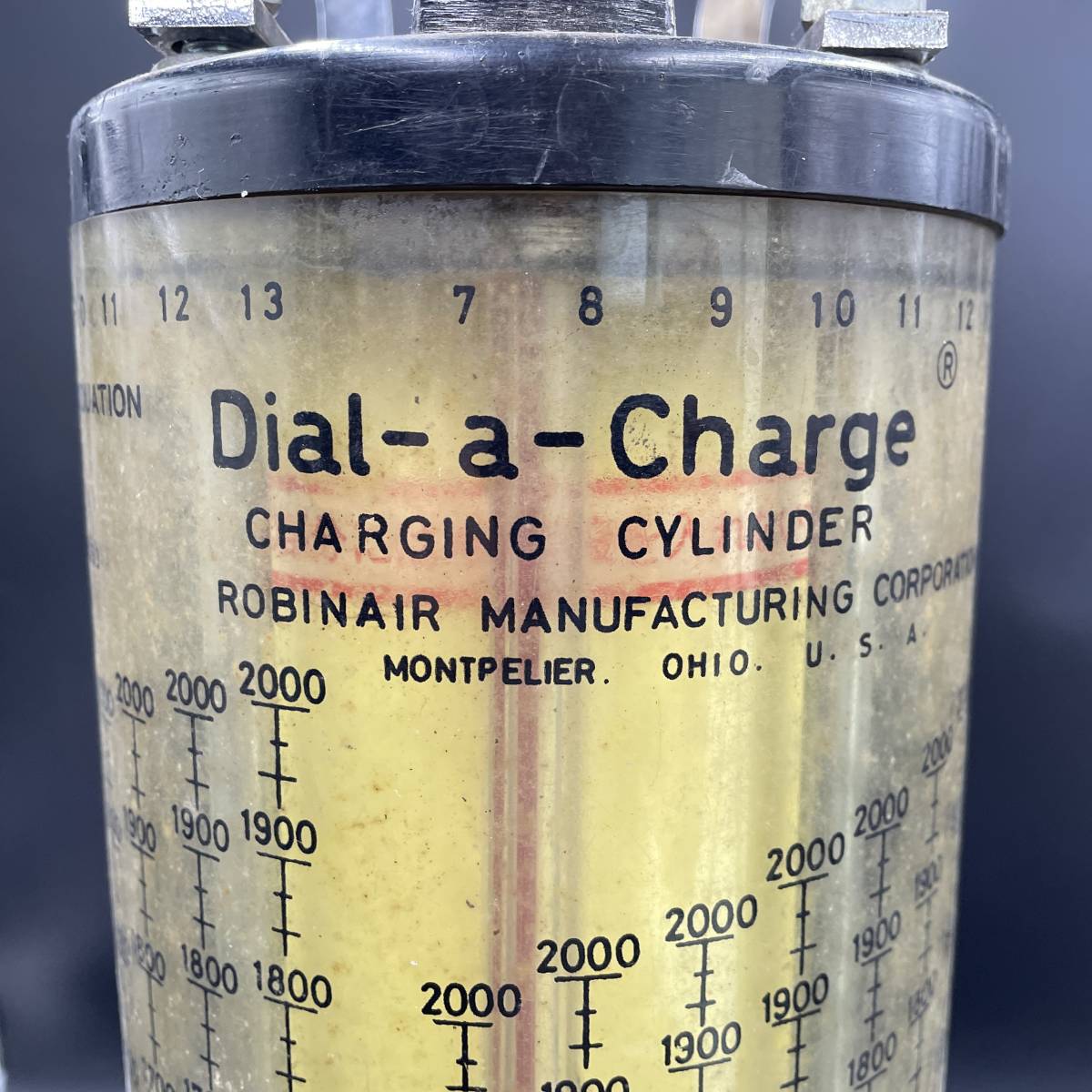 ROBINAIR/ロビネア チャージングシリンダー Dial-a-Charge ガス計量器 計測器 工具 エアコンメンテナンス_画像10