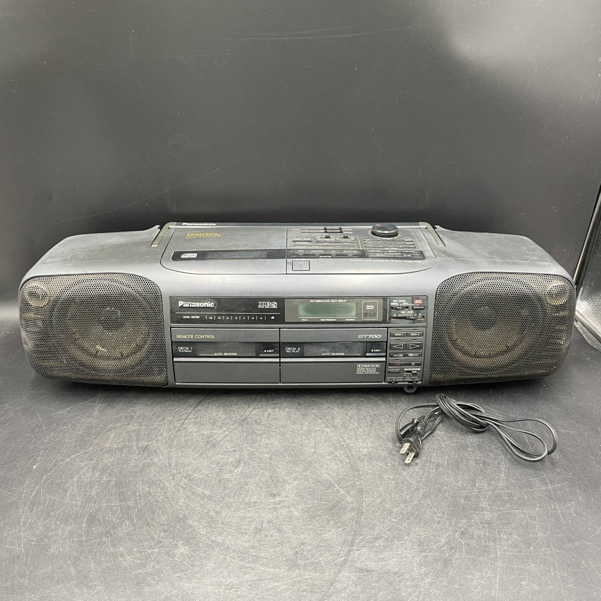 Panasonic/パナソニック DIGITAL 2-DAC/4TIMES バブル ラジカセ CD ラジオ カセット AM FM XBS EXTRA BASS SYSTEM 昭和レトロ 【RX-DT70D】_画像1