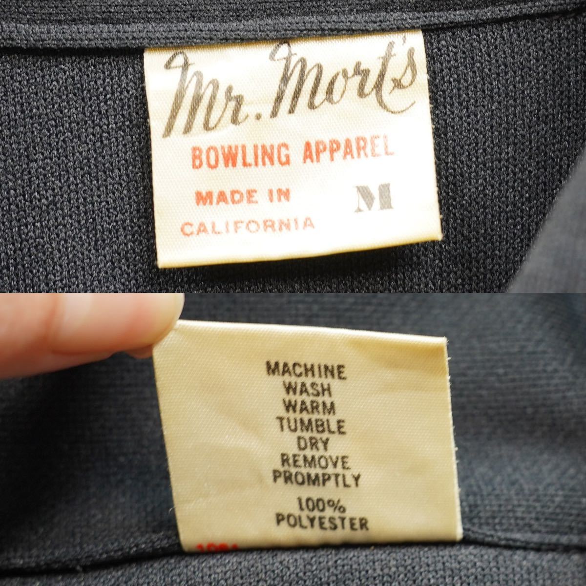 70´s USA VINTAGE MR.MORTS 70年代アメリカ古着半袖刺繍デザインジップ