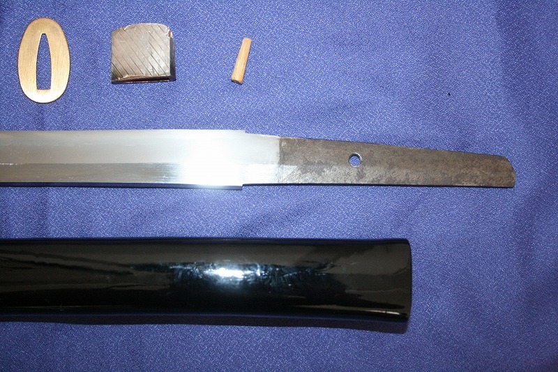 実戦刀工集団三条派始祖・巨匠,三條宗近!牛表革居合抜刀拵え入り脇差