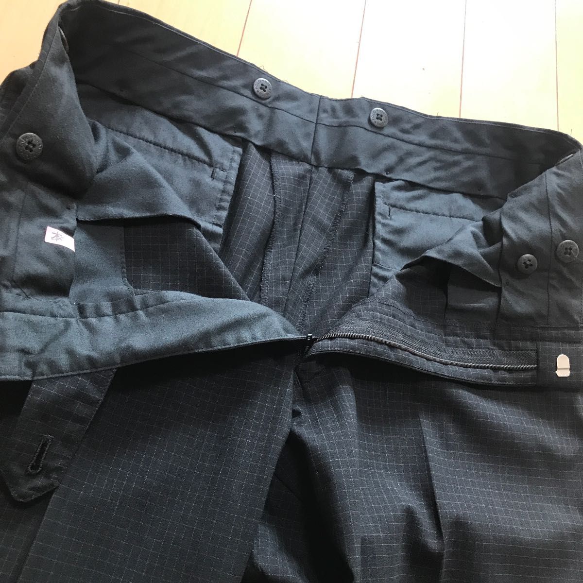 ポロバイラルフローレン　スーツ　セットアップ　シルク混　日本製　黒　A7サイズ