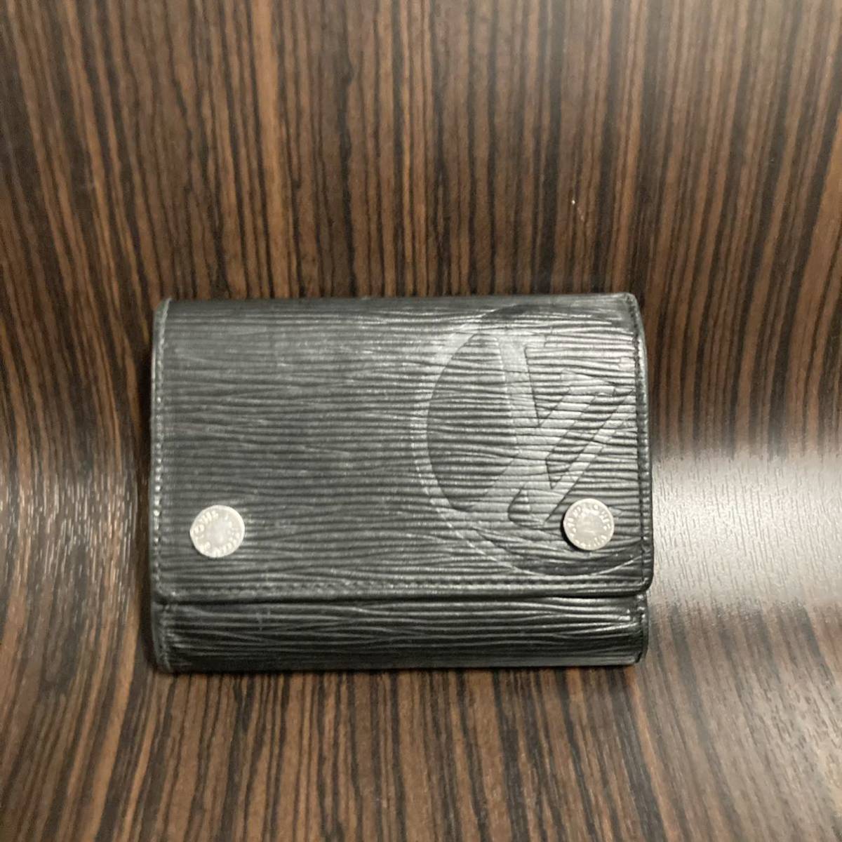 LOUIS VUITTON ルイヴィトン エピ ノワール 小物 財布 三つ折り財布