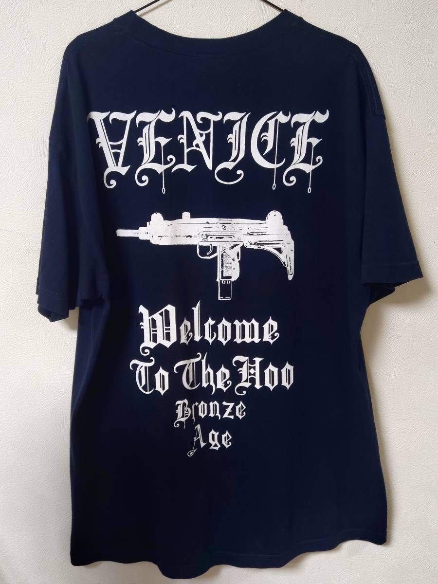 bronze age ブロンズエイジ XL ネイビー Tシャツ Welcome To The Hood Venice Venice Street Wear オールドスクール サーフ フレッチャー_画像1