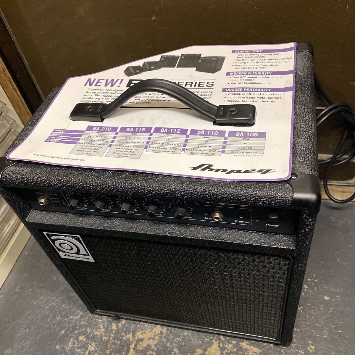 Ampeg アンペグ ベースアンプ BA-108 v2 コンボアンプ 中古品 | JChere