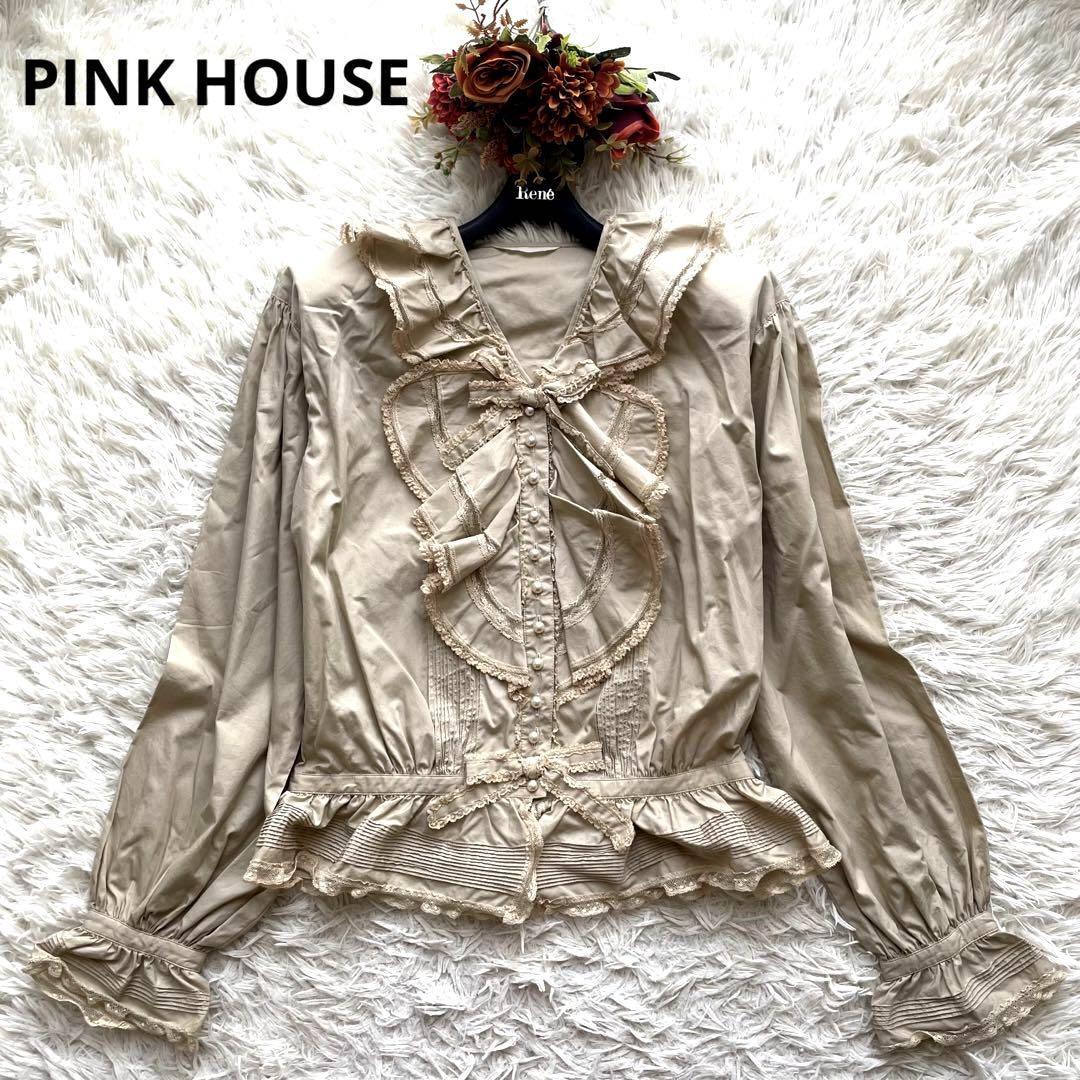 冬バーゲン☆】 PINK HOUSE ピンクハウス ピコフリル レース使い 豪華