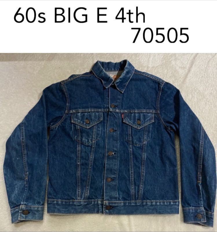 ■60s Levi's■70505 BIGE■4th■42 - 44■デニムジャケット ヴィンテージ USA製 Gジャン リーバイス 70s_画像1