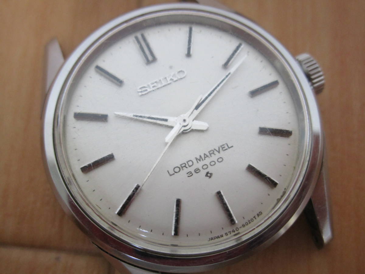 SEIKO / Seiko / LORD MARVEL / Road Marvel / 36000 / 5740-8000 / 5740 C / 23石/手纏繞式古董表/可移動物品    原文:SEIKO / セイコー / LORD MARVEL / ロードマーベル / 36000 / 5740-8000 / 5740C / 23石 / 手巻き式アンティーク腕時計 / 可動品